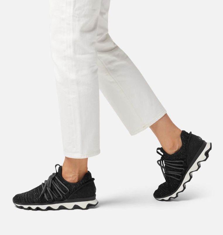 Sorel Dam Sneakers Svarta - Kinetic™ Lace Låga - SEB-302749